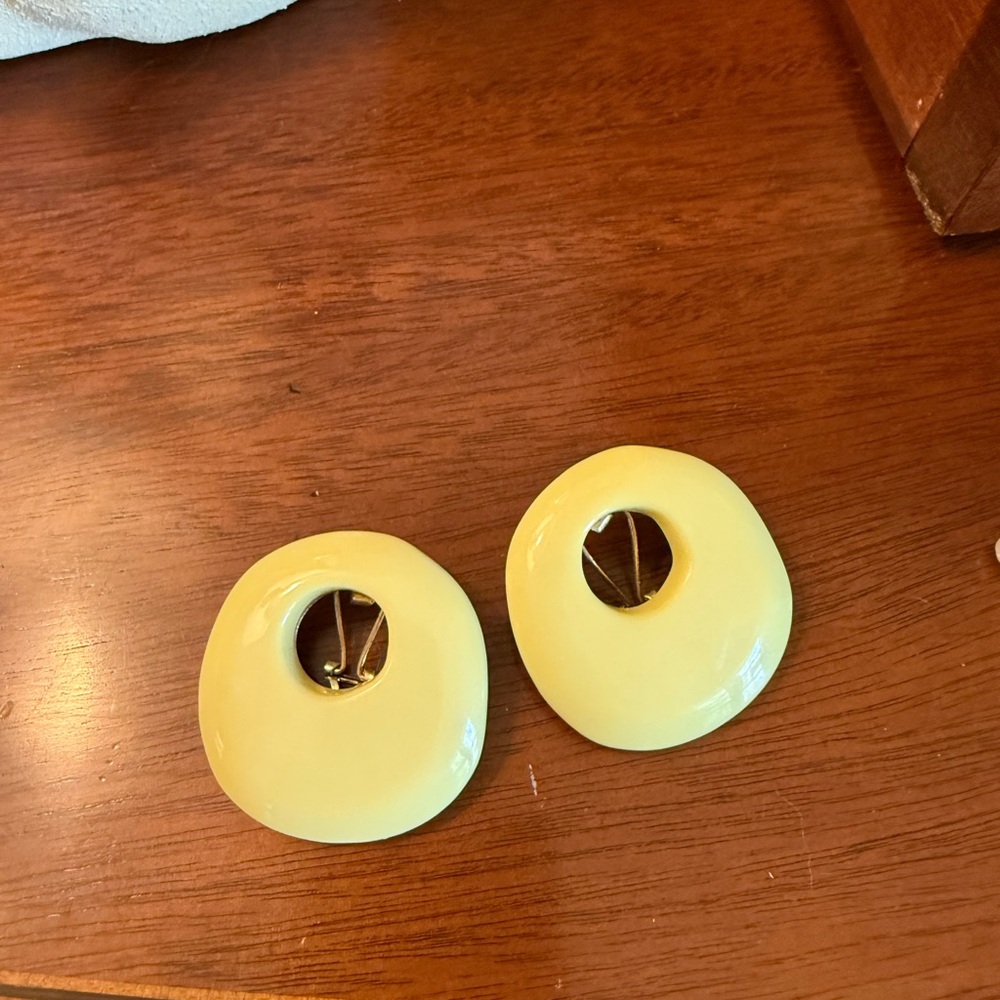 Zara Yellow Statement Earrings